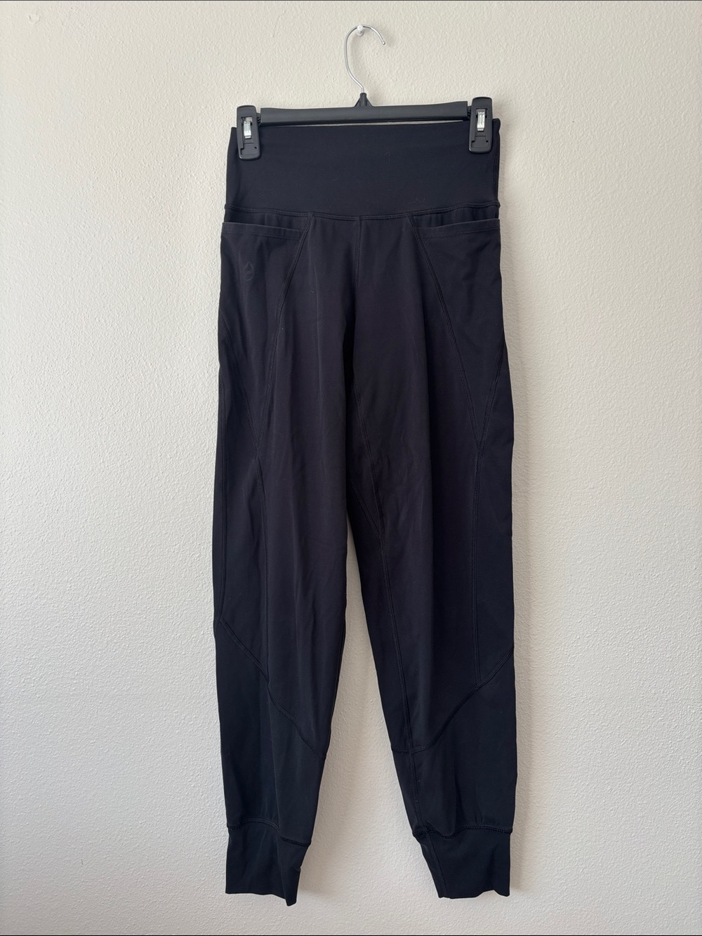 P’tula the Kim Jogger 29” Pants black leggings high waist pockets ptula size XS